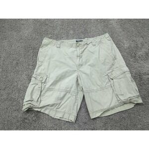 Polo Jeans Cargo Shorts Mens 42 Beige‎ Inseam: 11" 100% Cotton Outdoor Casual